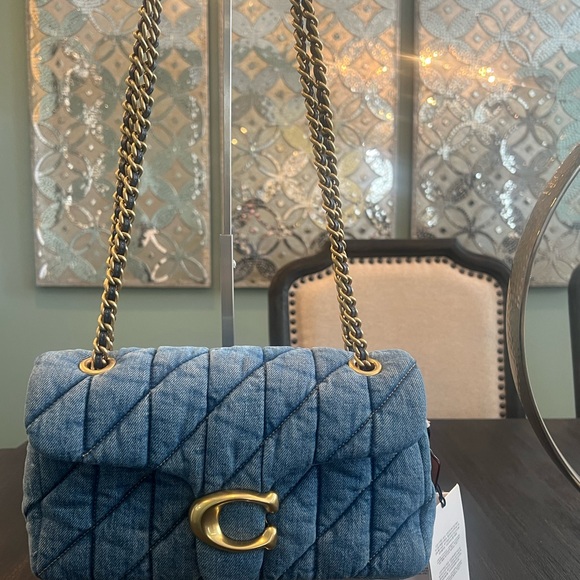 NWT Coach Quilted Denim Tabby 26 - Picture 7 of 16